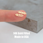 Boss Permanent Jewelry Connector - 14kt gold filled or Sterling Silver - Made in the USA