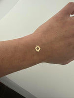 Sun Burst Connector - 14Kt Gold Filled or Sterling Silver- Sun Connectors - Bracelet or Necklace - Permanent Jewelry Supply