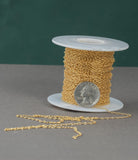 Gold Filled Cable Flat Paperclip Oval Dainty Chain 1.8mm , Wholesale, USA Made, Chain by foot Permanent Jewelry Chain