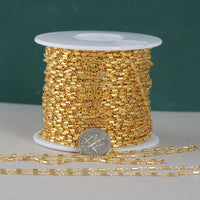 Gold Filled Satellite Round Tubed Chain, Wholesale, USA Made, Chain by foot Permanent Jewelry Chain