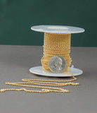 Gold Filled Rolo 1.4mm, Wholesale, USA Made, Chain by foot Permanent Jewelry Chain