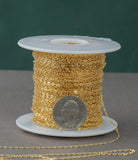 Gold Filled Cable Flat Paperclip Oval Dainty Chain 1.3mm , Wholesale, USA Made, Chain by foot Permanent Jewelry Chain