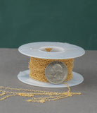 2mm USA Gold-filled Chain by the foot - Wholesale - Round Cable Chain Permanent Jewelry