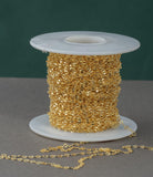 Round double Flat- 2.8x3.5mm- Gold Filled Chain by the Foot - USA Made- Wholesale - Perfect For Permanent Jewelry - Made in USA