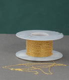 1.2mm Drawn Cable Gold-filled Chain by the foot or 10 feet-- Chain Permanent Jewelry Chain