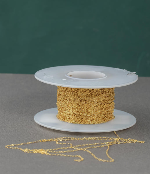 1.2mm Drawn Cable Gold-filled Chain by the foot or 10 feet-- Chain Permanent Jewelry Chain