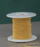 1.3mm Curb Gold-filled Chain by the foot or 10 feet-- Flat Chain Permanent Jewelry Chain