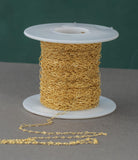 2.1mm Fancy Flat Cable Gold Filled Cable Chain , Wholesale, USA Made, Chain by foot Permanent Jewelry Chain