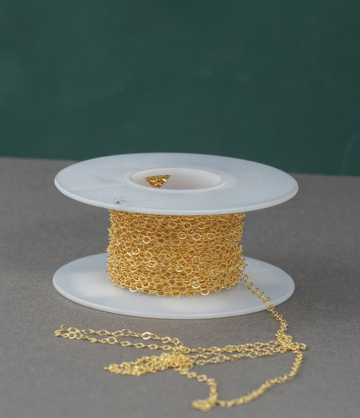 2mm Gold-filled Chain by the foot - Wholesale - Round Cable Chain Permanent Jewelry Chain