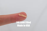 Let Them- Permanent Jewelry Connector or Charm- - 14kt gold filled or Sterling Silver - Made in the USA - Custom