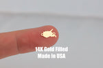 West Virginia Connector State Shape Connector - 14kt gold filled or Sterling Silver - Made in the USA - Custom Permanent Jewelry Charm