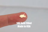 West Virginia Connector State Shape Connector - 14kt gold filled or Sterling Silver - Made in the USA - Custom Permanent Jewelry Charm