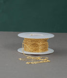 Gold Filled Cable Flat Elongated 1.2mm Oval Dainty Chain 1.8mm , Wholesale, USA Made, Chain by foot Permanent Jewelry Chain