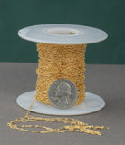 The Small One 14kt Gold Filled 2.8 mm Chunky Long & Short Chain by the Foot - Bold Thick Permanent Jewelry Chain - USA made