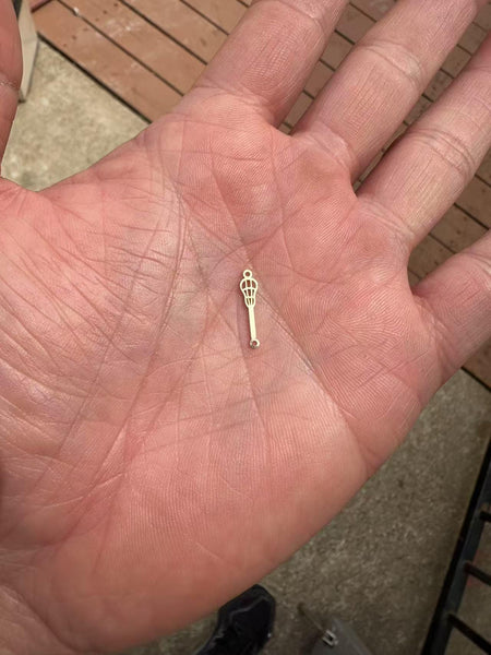 14K Gold Filled Lacrosse Stick Connector Permanent Jewelry Connectors 14K GF 1420 or 925 Sterling Silver 7mm tall ball connector