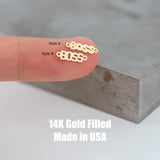 Boss Permanent Jewelry Connector - 14kt gold filled or Sterling Silver - Made in the USA