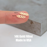Boss Permanent Jewelry Connector - 14kt gold filled or Sterling Silver - Made in the USA