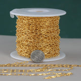 Gold Filled 2.5mm Paperclip Textured Chain, Wholesale, USA Made, Chain by foot