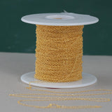 1.3mm -1.5mm Gold-filled Chain by the foot or 10 feet-- Round Chain Permanent Jewelry Chain