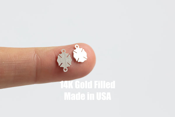 Maltiese Cross Permanent Jewelry Connector or Charm- Intricate Detail - 14kt gold filled or Sterling Silver - Made in the USA - Custom