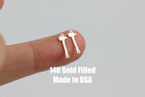 Fireman Axe Permanent Jewelry Connector or Charm- Intricate Detail - 14kt gold filled or Sterling Silver - Made in the USA - Custom