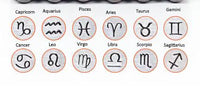 Zodiac connector, gold filled, sterling silver, permanent jewelry connector, hand stamped connector, custom charm- 10x7mm oval