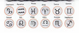 Zodiac connector, gold filled, sterling silver, permanent jewelry connector, hand stamped connector, custom charm- 10x7mm oval