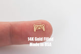 ATV Front 14Kt Gold Filled or Sterling Cross Connectors Bracelet or Necklace Permanent Jewelry