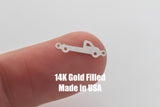 Long Bed Tow Truck- Permanent Jewelry Connector or Charm- - 14kt gold filled or Sterling Silver - Made in the USA - Custom