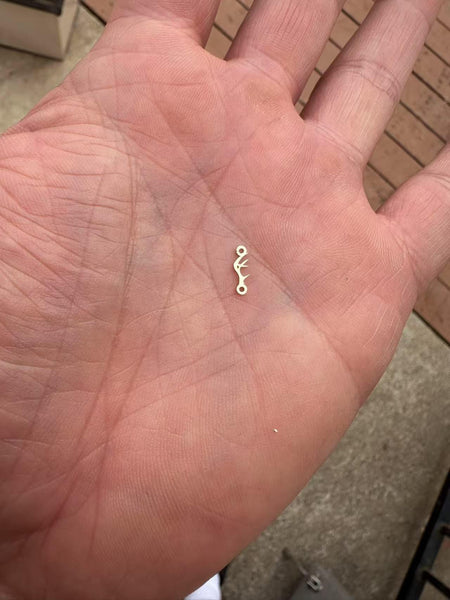 Antler Permanent Jewelry Connector or Charm- Intricate Detail - 14kt gold filled or Sterling Silver - Made in the USA - Custom