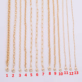 16 Inches- 14 kt Gold PVD Plated Anti-Tarnish Gold Plated Necklace- Large Collection