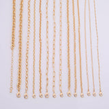 16 Inches- 14 kt Gold pvd Plated Anti-Tarnish Gold Plated Necklace- Large Collection