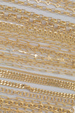 14k Gold PVD Plated Chain Large Assortment - Tarnish Resistant Popular Style - Sold by the yard