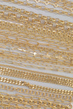 14k Gold PVD Plated Chain Large Assortment - Tarnish Resistant Popular Style - Sold by the yard