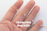 Genuine Freshwater Pearl Gold Filled 1.5mm Cable Chain, 14k gold filled, permanent jewelry chain, wholesale chain