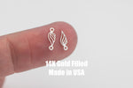 Angel Wing - Permanent Jewelry Connector 14kt Gold Filled Sterling Silver-Made from Scratch in USA