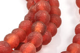 Natural RED CARNELIAN Special Rough Cut Round sizes 4mm, 6mm, 8mm full strands! Gemstone Beads