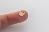 Zodiac connector, gold filled, sterling silver, permanent jewelry connector, hand stamped connector, custom charm- 7x9mm Heart