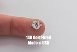 Lion- Permanent Jewelry Connector or Charm- - 14kt gold filled or Sterling Silver - Made in the USA - Custom