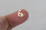 D&D Dungeon and Dragon Connector - 14Kt Gold Filled Sterling Silver Connectors - Permanent Jewelry Supply