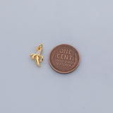 Banana fruit charm 18K Gold Filled Silver Charm Bar Bracelet Necklace Charms Minimalist DIY Jewelry Making Supply Pave CZ