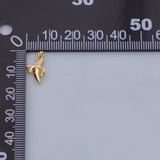 Banana fruit charm 18K Gold Filled Silver Charm Bar Bracelet Necklace Charms Minimalist DIY Jewelry Making Supply Pave CZ