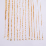 18 inches- 14 kt Gold pvd Plated Anti-Tarnish Gold Plated Necklace- Large Collection
