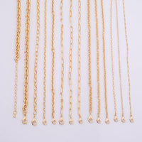 16 Inches- 14 kt Gold PVD Plated Anti-Tarnish Gold Plated Necklace- Large Collection