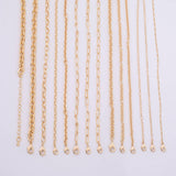 16 Inches- 14 kt Gold PVD Plated Anti-Tarnish Gold Plated Necklace- Large Collection