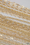 14k Gold PVD Plated Chain Large Assortment - Tarnish Resistant Popular Style - Sold by the yard