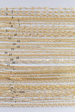 14k Gold PVD Plated Chain Large Assortment - Tarnish Resistant Popular Style - Sold by the yard