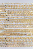 14k Gold PVD Plated Chain Large Assortment - Tarnish Resistant Popular Style - Sold by the yard