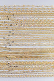 14k Gold PVD Plated Chain Large Assortment - Tarnish Resistant Popular Style - Sold by the yard