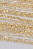 14k Gold PVD Plated Chain Large Assortment - Tarnish Resistant Popular Style - Sold by the yard